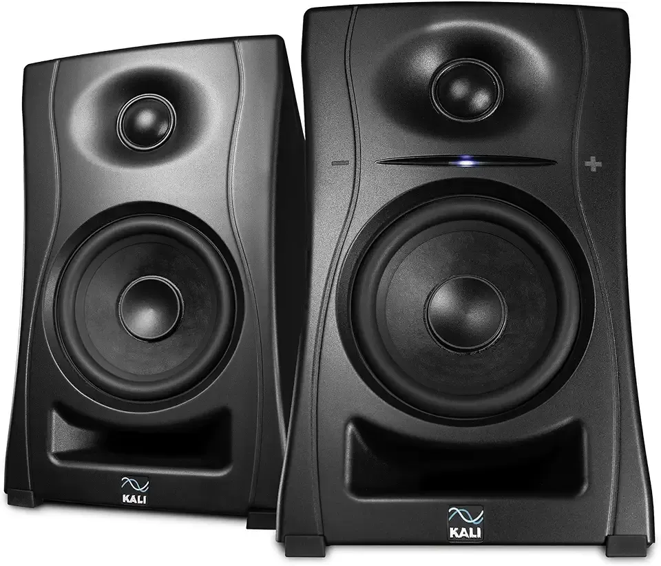 KALI AUDIO LP-UNF 4” Ultra Nearfield Powered Monitor System w/Bluetooth - Boundary Compensation EQ Settings - for Mixing, Recording, Audio Production - USB-C, TRS, RCA Inputs Black (Pair)