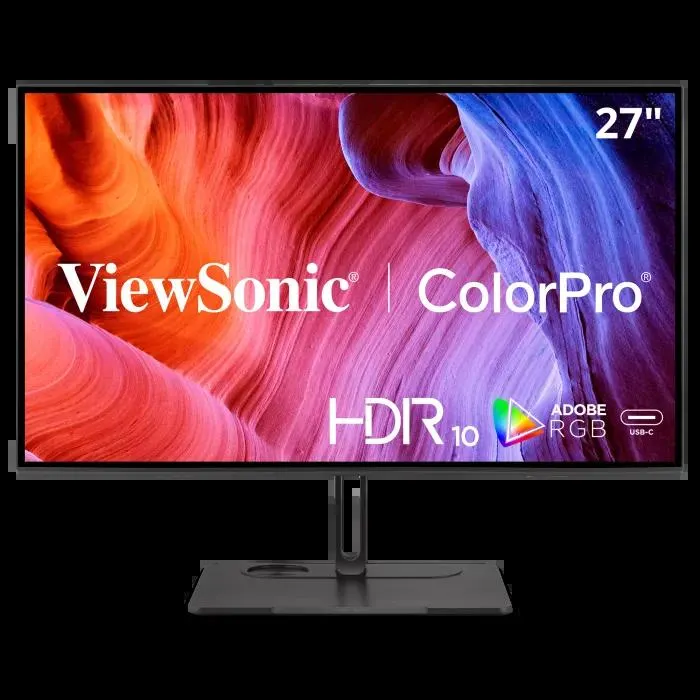 ViewSonic 27" 4K ColorPro Monitor with 90W USB-C Adobe RGB and DCI-P3 Color Gamut | VP2786a-4K