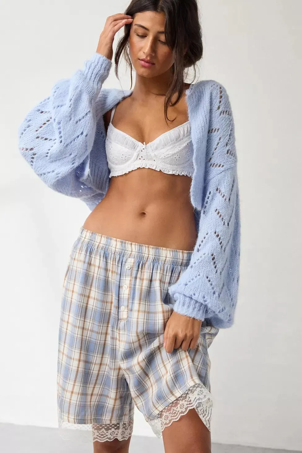 Out From Under In Your Dreams Lace Trim Long Boxer Short