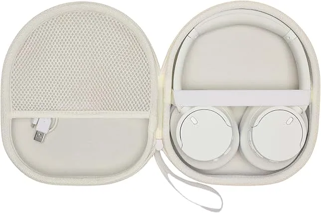 XANAD Case Compatible with Sony WH-CH720N WH-CH520 Noise Canceling Headphone - Cream