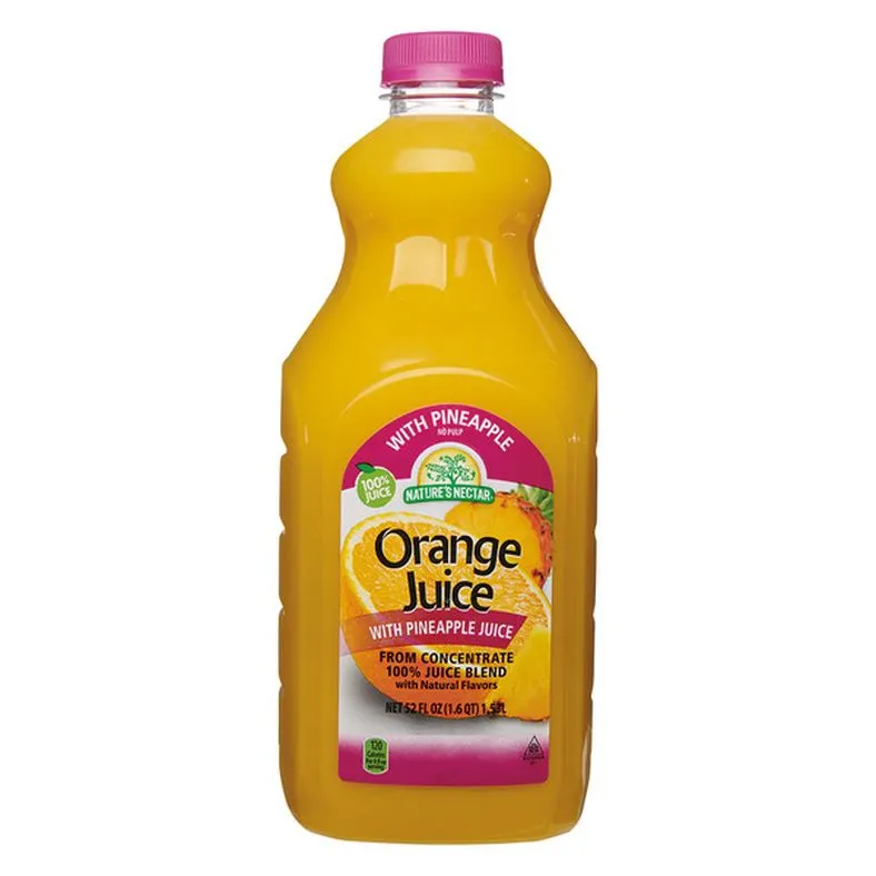 Nature's Nectar Orange Juice with Pineapple