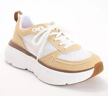 Revitalign Orthotic Leather Lace Up Athletic Sneakers- Clio
