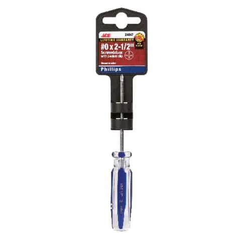 Ace No. 0 X 2-1/2 in. L Phillips Screwdriver