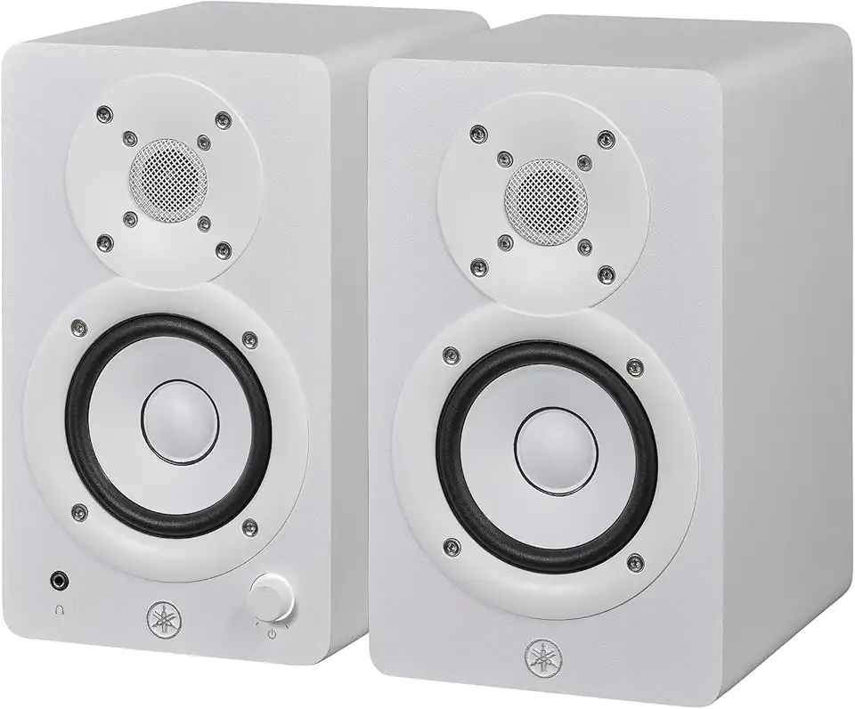 Yamaha HS3 Powered Studio Monitor in White, Pair (HS3 W)