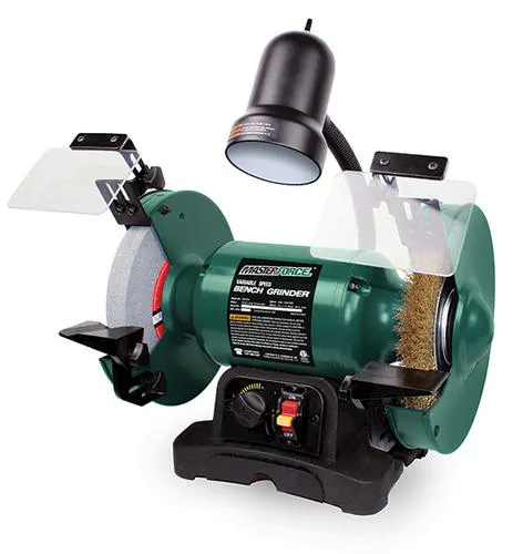 Masterforce® 5-Amp Corded 8" Variable Speed Bench Grinder