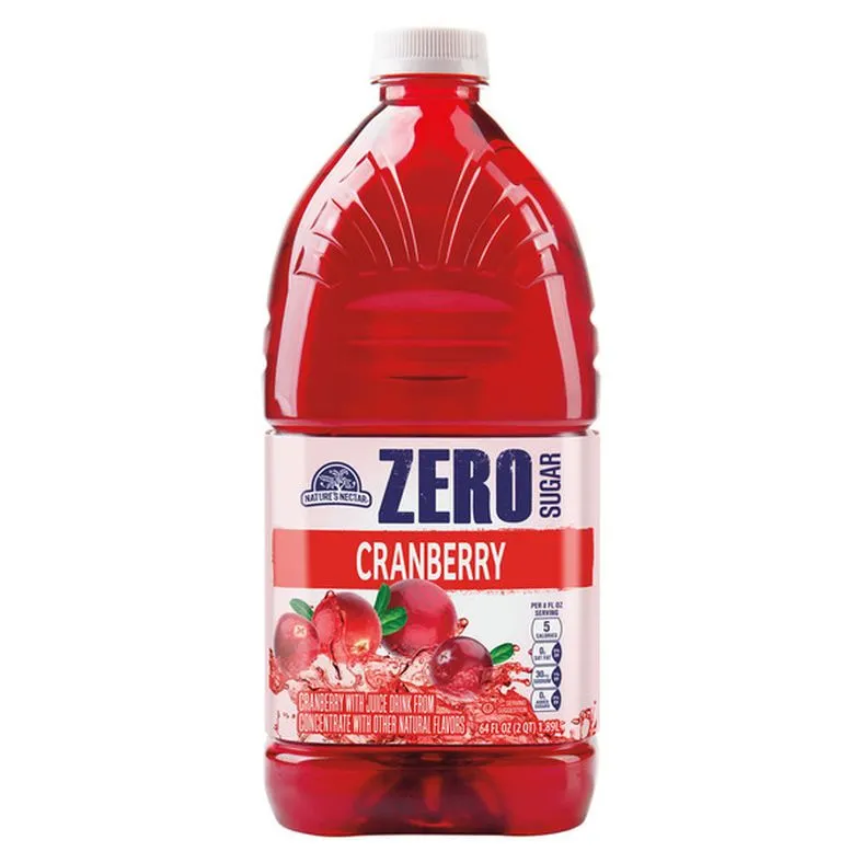 Nature's Nectar Zero Sugar Juice Cocktail Cranberry