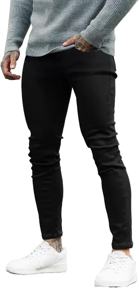 Men's Ripped Jeans Slim Fit Skinny Stretch Jeans Pants