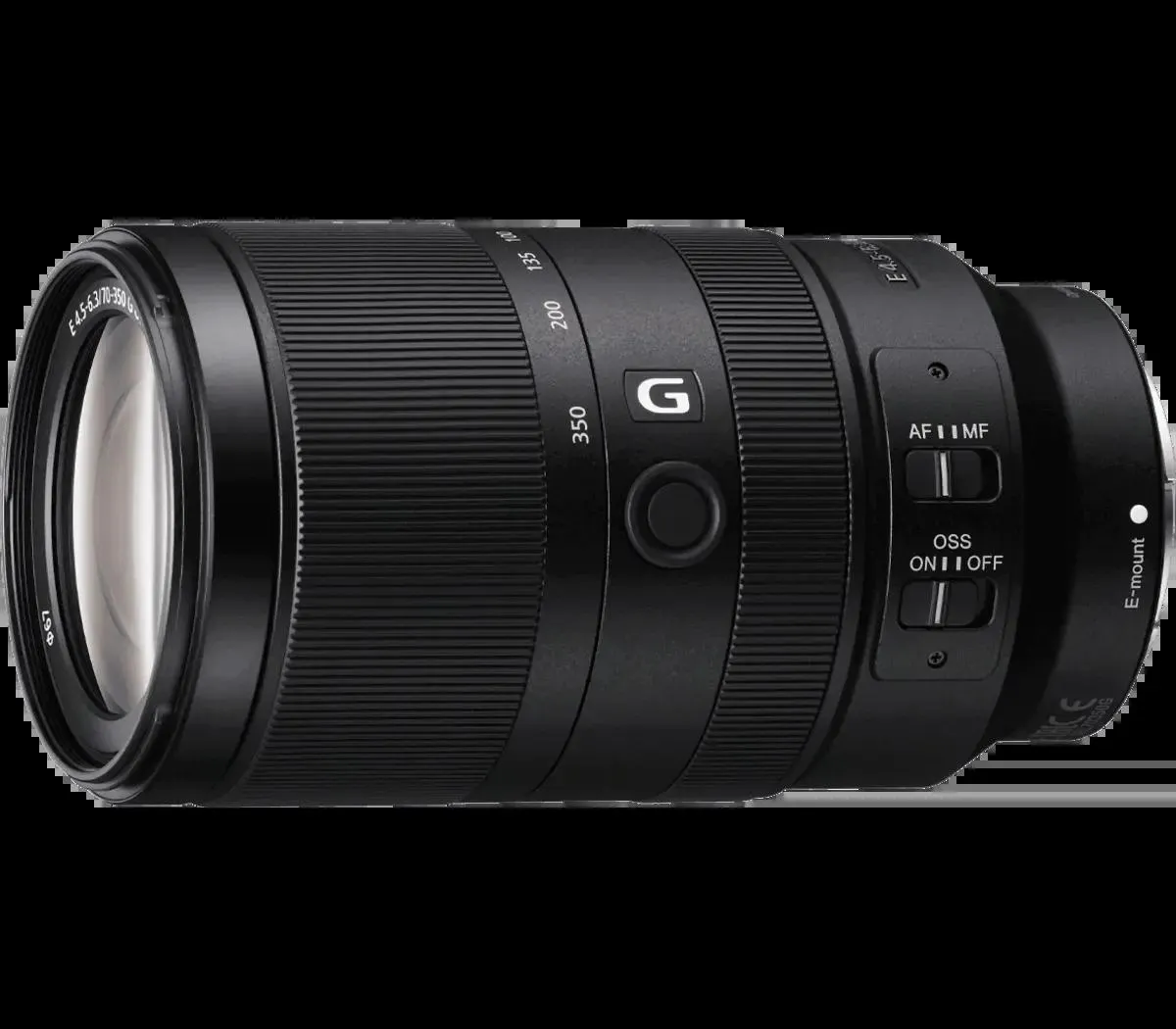 E 70–350 mm F4.5–6.3 G OSS APS-C Telephoto Zoom G Lens with Optical SteadyShot