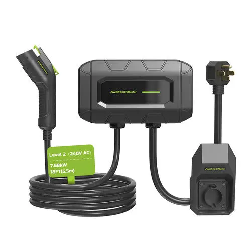 Aweltec EVMaster 7.68kW Level 2 Plug-In Wall-Mount EV Charger with 18' Cord