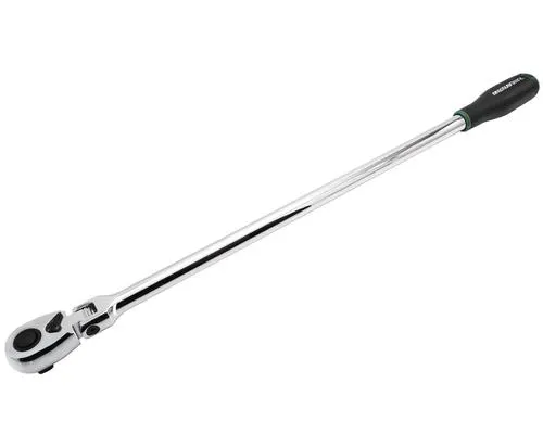 Masterforce® 1/2" Drive Quick Release Long Comfort Grip Flex Head Ratchet