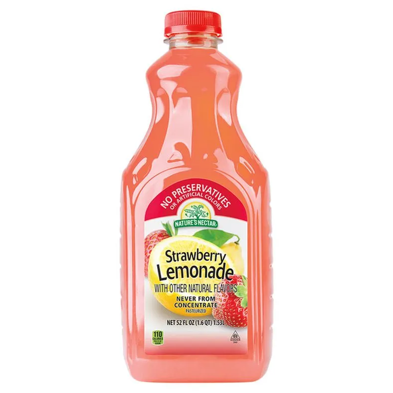 Nature's Nectar Strawberry Lemonade Not From Concentrate