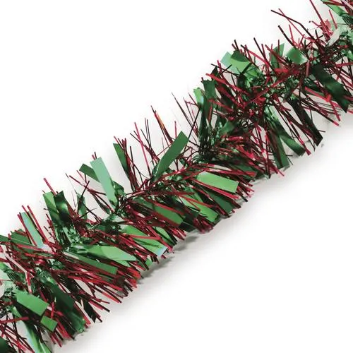 Enchanted Forest® 12' Red & Green Tinsel Christmas Garland
