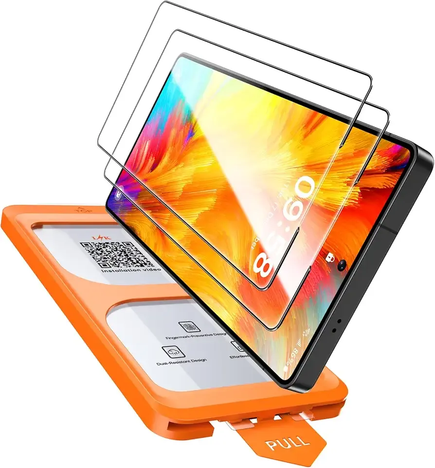 L K LϟK 2 Pack for Samsung Galaxy S25 Ultra Screen Protector Tempered Glass, [Auto Dust Removal] Full Coverage Mil-Grade Shatterproof Film for S25 Ultra 6.9'', 0 Bubble