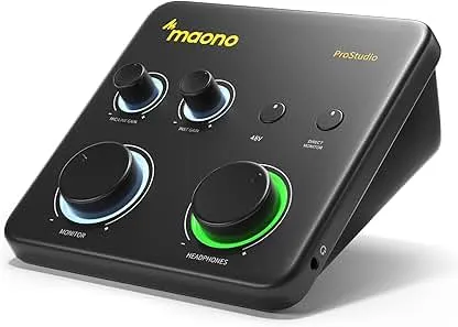 MAONO USB Audio Interface for PC: Interface with XLR Input 2…