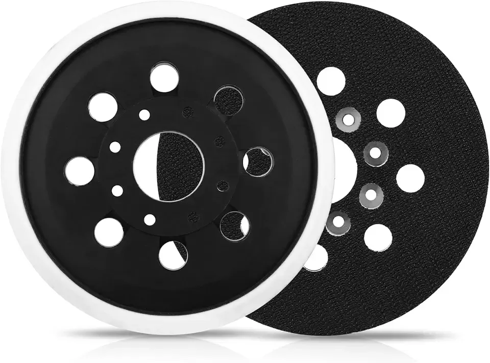 2PCS 5" Hook & Loop Replacement Sander Pad RS034 & RS035 Compatible with Bosch Random Orbital Sander ROS20 ROS20VS ROS20VSC ROS20VSK GEX12V GEX18V ROS10, 5 Inch 8 holes Hard Sand Backing Pad