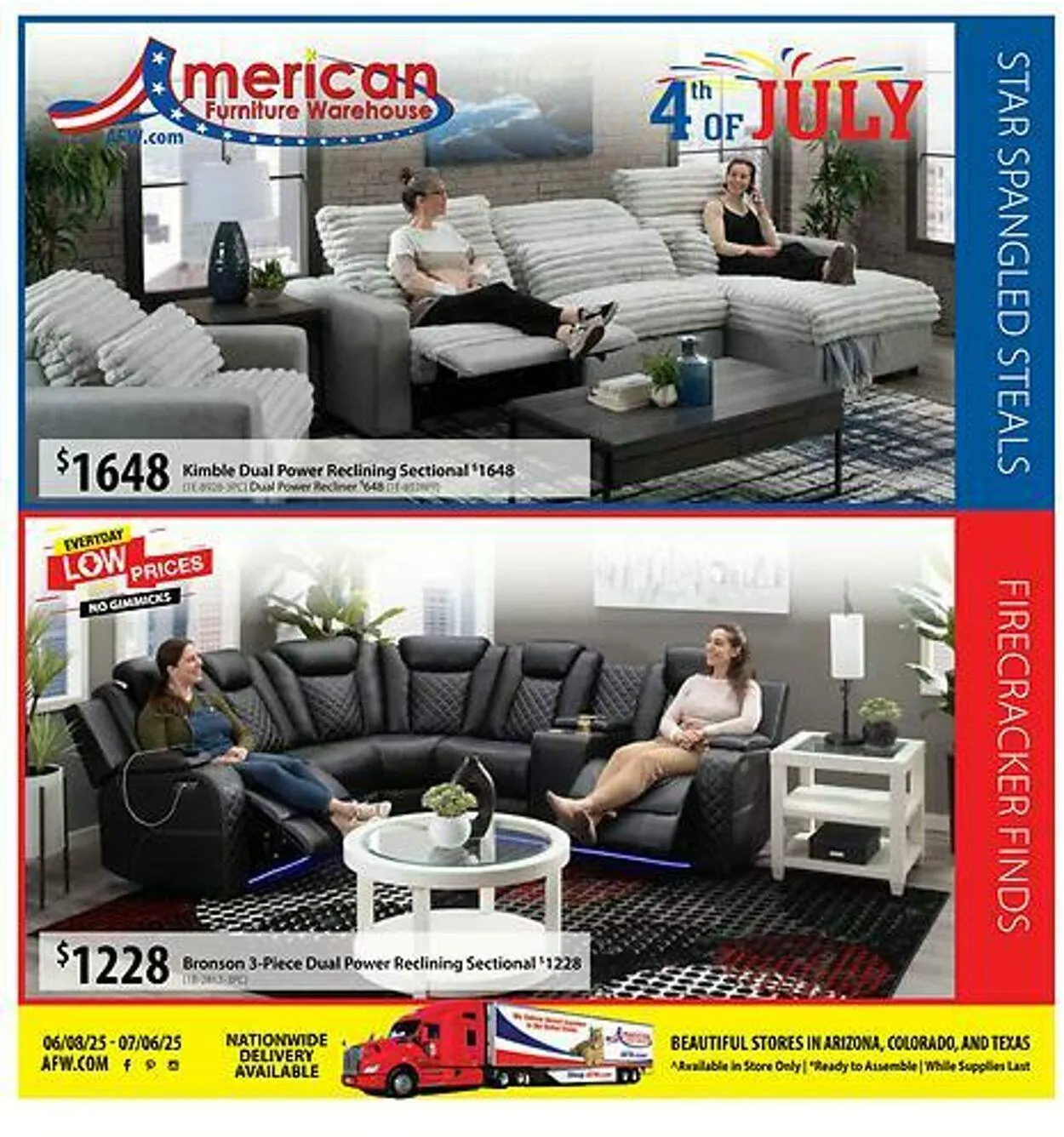 American Furniture Warehouse sales