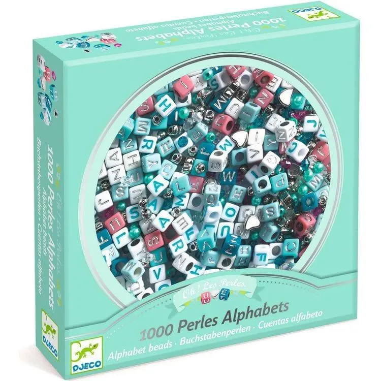 Jewelry Making Alphabet Beads - Silver