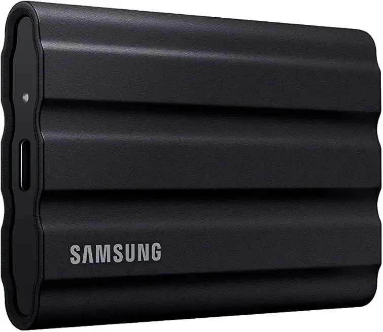 Samsung T7 Shield 4TB Portable SSD - 1050MB/s, Rugged, Water & Dust Resistant, for Content Creators - Black