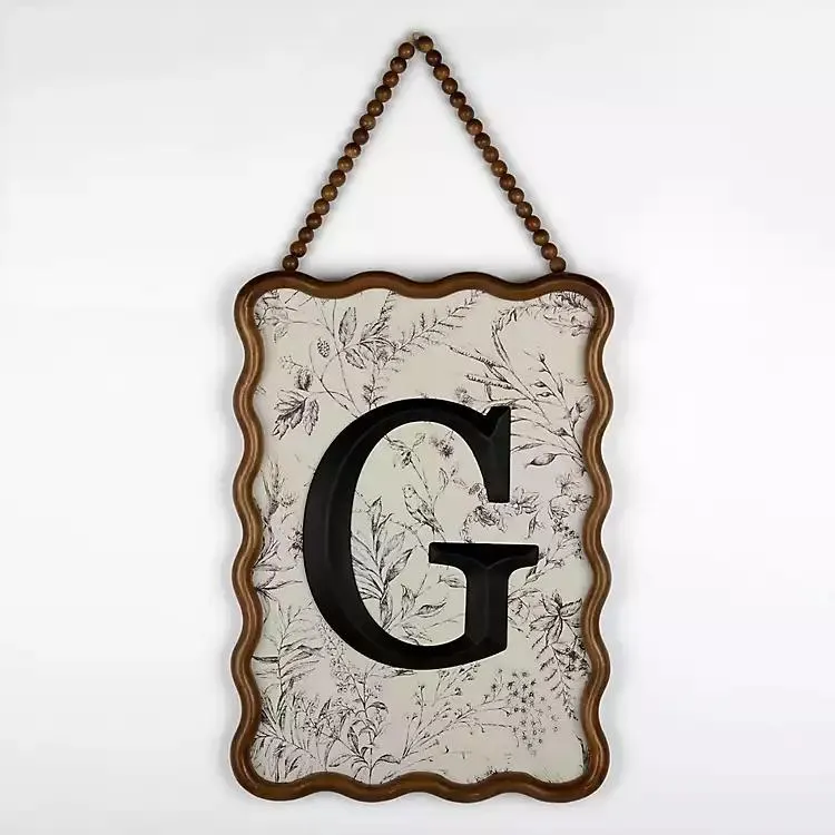 Toile Monogram G Wavy Wall Plaque