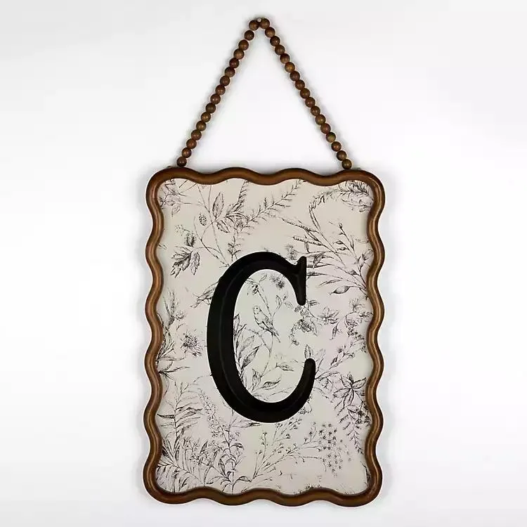 Toile Monogram C Wavy Wall Plaque