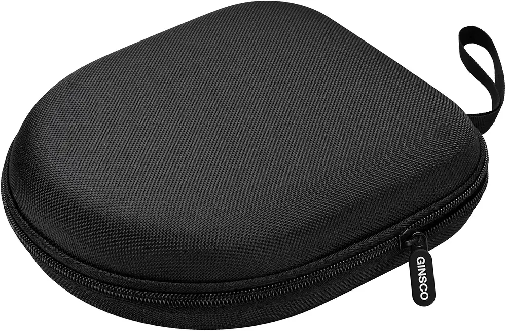 Ginsco Universal Headphone Case Compatible with JBL Tune 510BT 720BT, Sony WH-CH 720N/WH-CH520, Soundcore Q20i/Q30 BERIBES KVIDIO TOZO etc, 1680D Oxford Travel Carrying Hard Shell Case Black