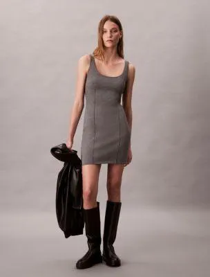 Tech Knit Slim Mini Dress