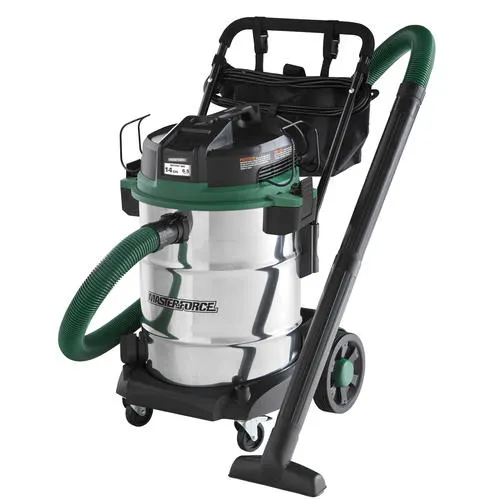 Masterforce® 14 Gallon 6.5 Peak HP Stainless Steel Wet/Dry Vacuum