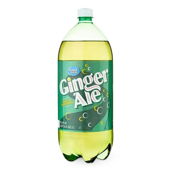 Great Value Caffeine-Free Ginger Ale, 2 Liter Bottle