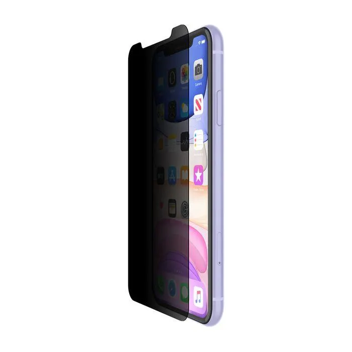 TemperedGlass Privacy Screen Protector for iPhone 11 / iPhone XR