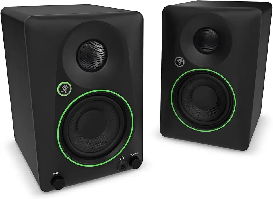 Mackie CR4.5BT 4.5" Creative Reference Powered Studio Monitors with Bluetooth, Tone Knob and Location Switch — Active Speakers for Music Production, Desktop Computer, Gaming, HiFi Listening