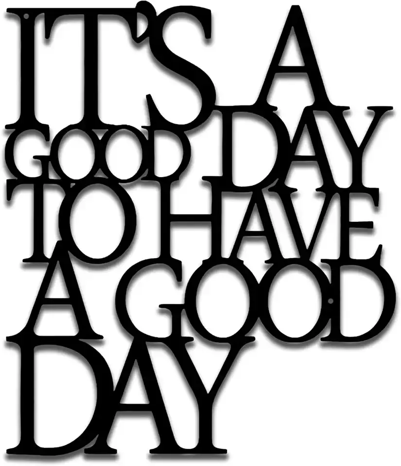 Benziso Motivational Metal Wall Art Inspirational Wall Decor Positive Quotes Wall Decor for Office Living Room Encouragement Gifts