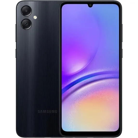 Open Box Samsung Galaxy A05 4G LTE 128GB 4GB RAM | Factory GSM Unlocked Dual SIM International Version Cell Phone | Black