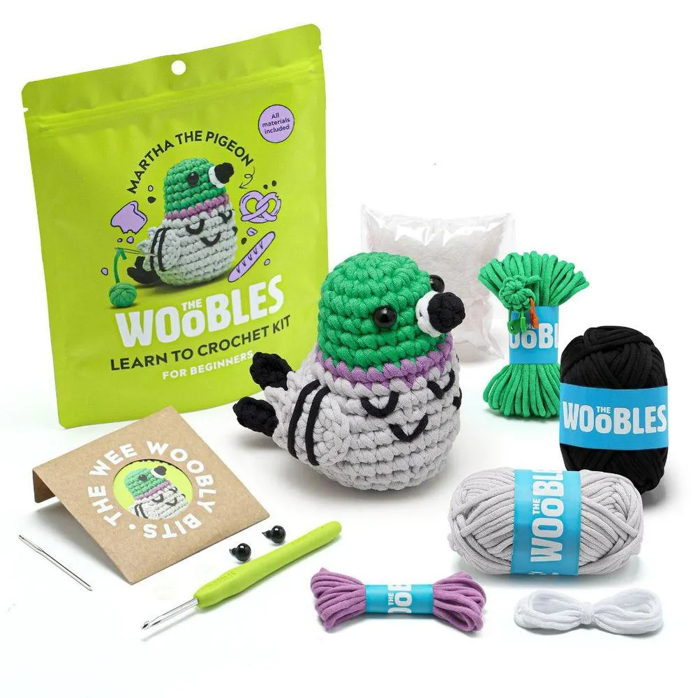 Martha the Pigeon Learn to Crochet Kit