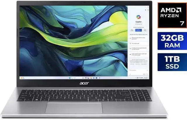Acer Aspire Go 15.6" Laptop AMD Ryzen 7 7730U, 32GB RAM, 1TB SSD (NX.JQJAA.001)
