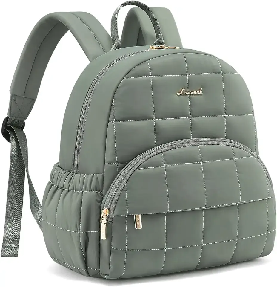 Small Backpack Purse for Women, Mini Puffer Backpack with Anti-theft Pocket, Lightweight Quilted Casual Daypack for Daily Work & Travel