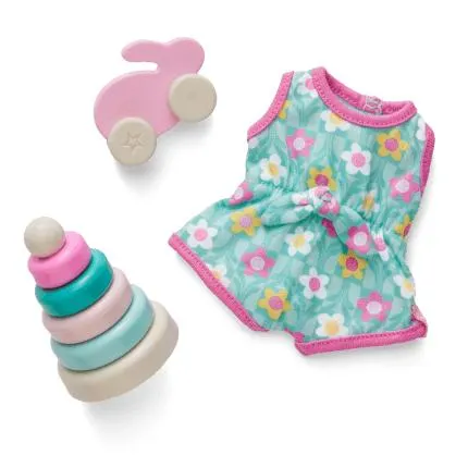 Little Bitty Baby™ Flower Romper & Play Set for 7.75-inch Dolls