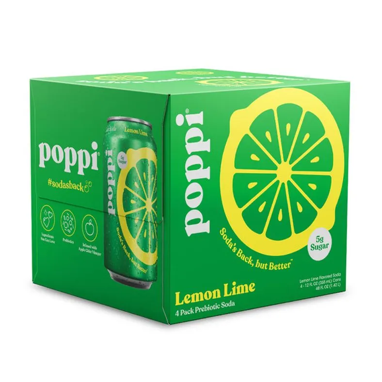 Poppi Lemon Lime Prebiotic Soda