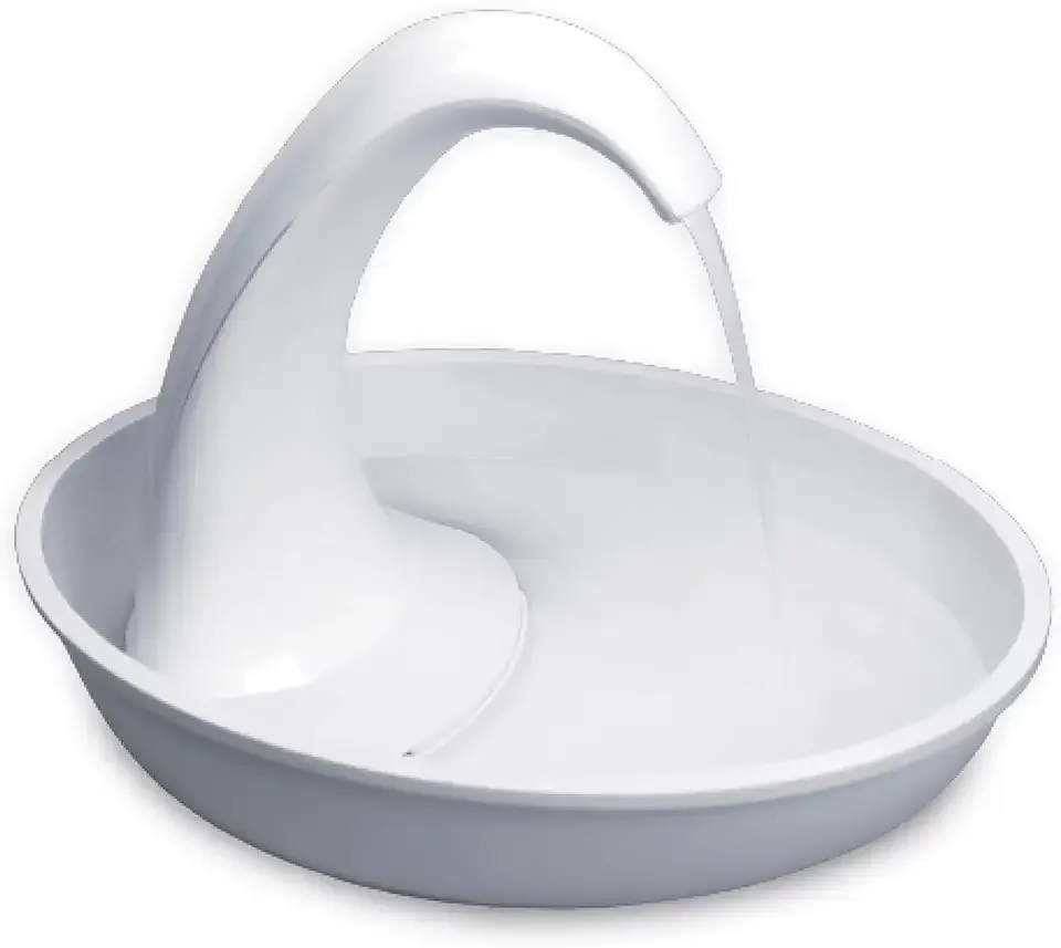 Pioneer Pet Swan Pet Drinking Fountain for Cats and Dogs - 80oz Capacity, Great for Multiple Pets – Great for Pets Who Love the Faucet - Bubbler and Bowl Dispenser Design Keeps Water Moving