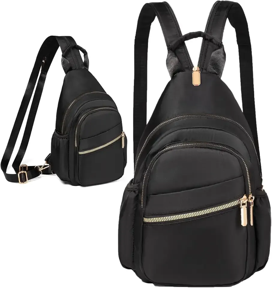 Small Crossbody Sling Bag for Women, Mini Backpack Sling Backpack Convertible, Chest Bag for Hiking Daypack