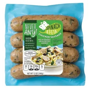 Spinach Feta Chicken Sausage, 12 oz