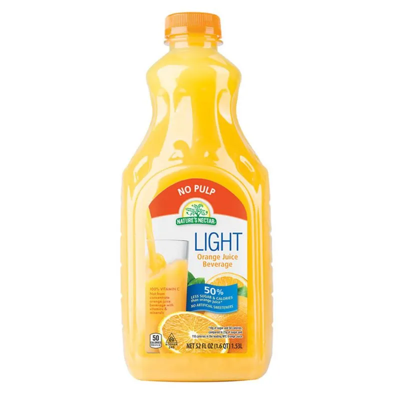 Nature's Nectar Light Orange Juice No Pulp