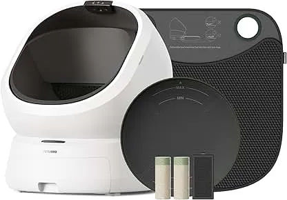 PETLIBRO Luma Automatic Cat Litter Box AI Waste Analysis, Open-Top Self Cleaning Litter Box, in-App Usage Tracking Multi-Cat Recognition, Triple Safety Protection Odor Control+Accessory Kit PETLIBRO Luma Automatic Cat Litter Box AI Waste Analysis,…