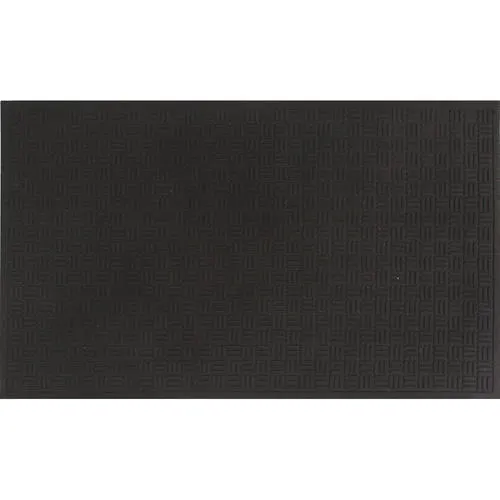 Apache Mills® Black 3' x 5' Mission Door Mat
