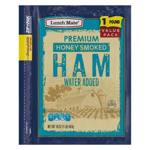Deli Sliced Honey Ham, 1 lb
