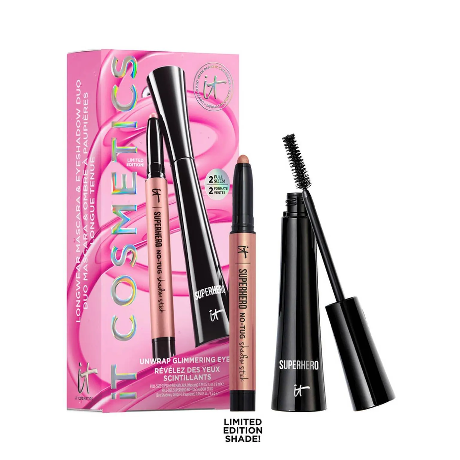 Unwrap Glimmering Eyes Mascara & Eyeshadow Stick Makeup Gift Set