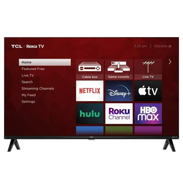 TCL 32” Class S3 (32S357) Full HD 1080p LED Smart TV with Roku TV