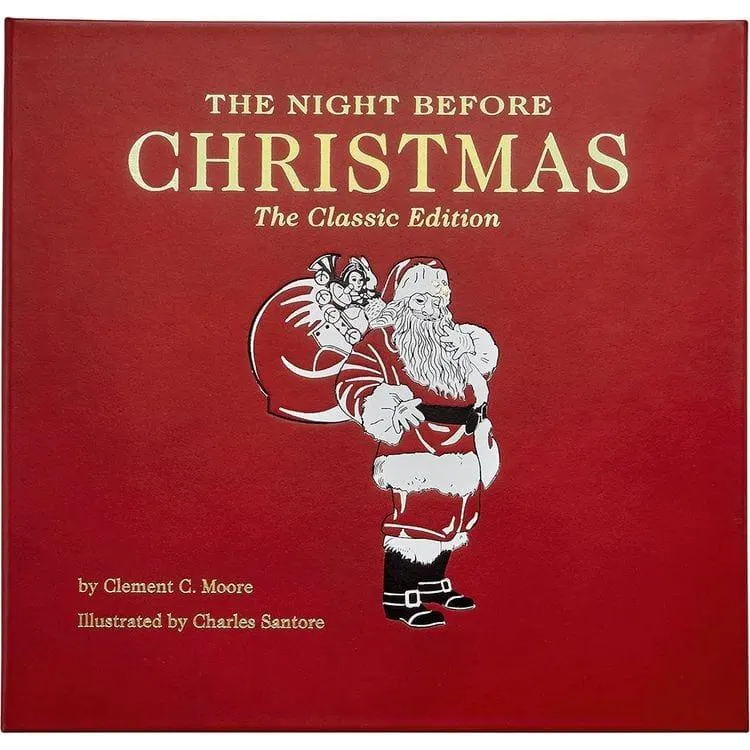 "The Night Before Christmas" Book in Red Bonded Leather