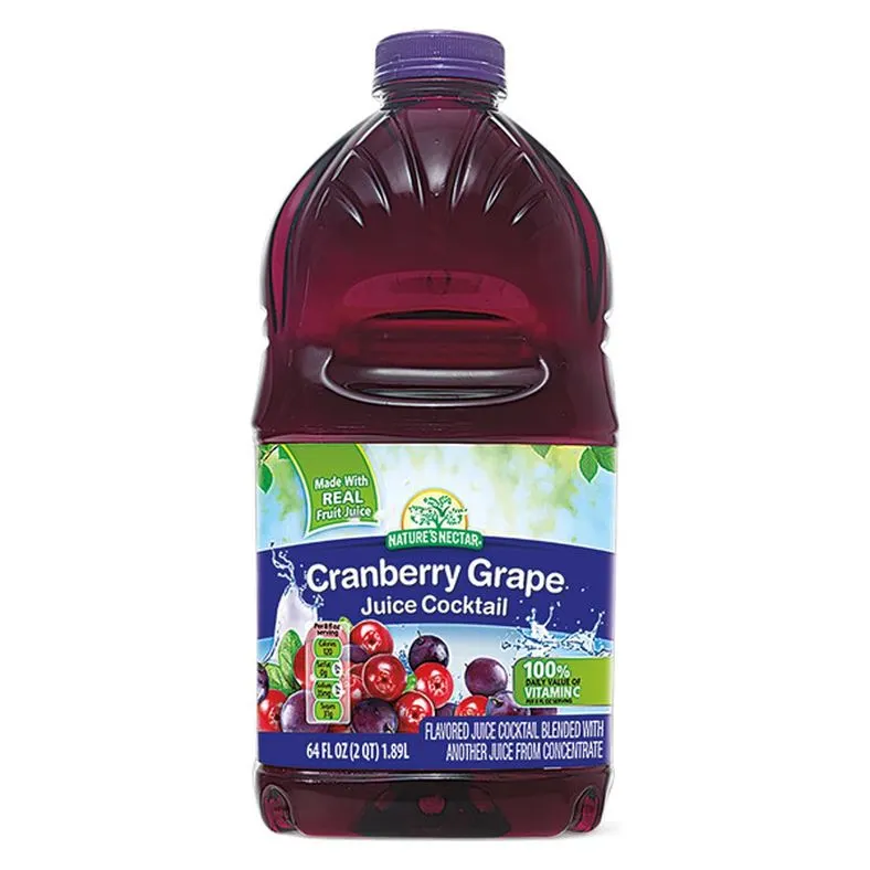 Nature's Nectar Cranberry Grape Juice Cocktail