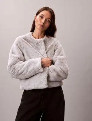 Faux Fur Cropped Jacket