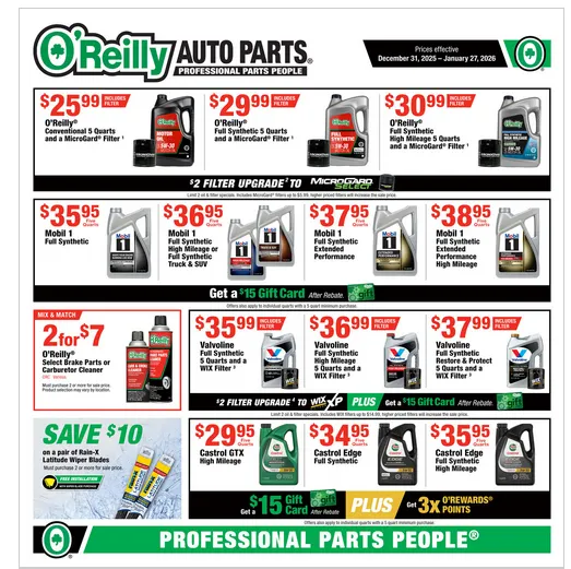 O'Reilly Auto Parts sales